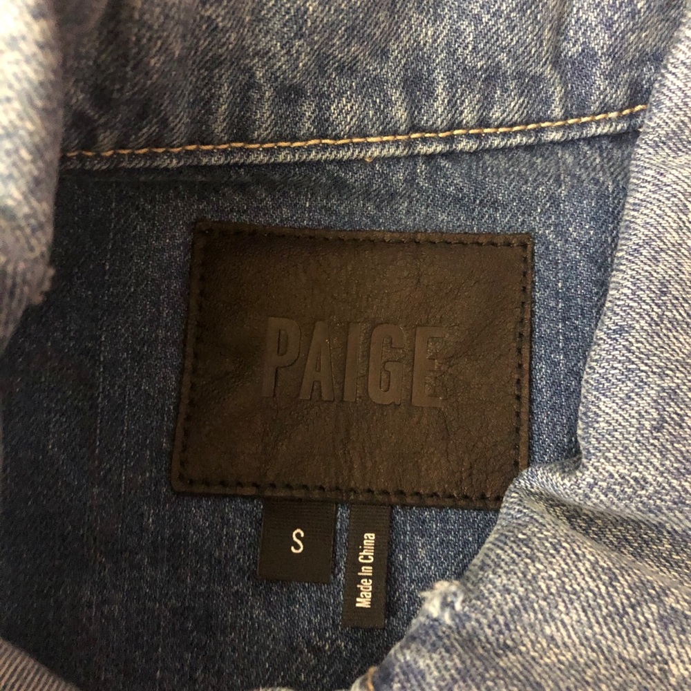 Paige Heidi Ruffle Denim Jacket MSRP $239 - Picture 7 of 8